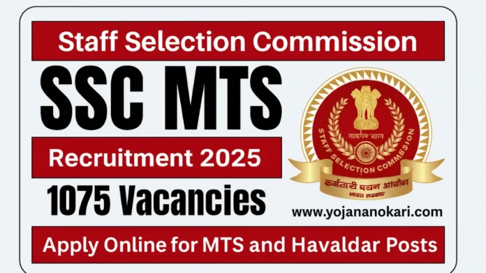 SSC MTS 2025 Notification OUT – 1075 Vacancies! Apply Now Before It’s Too Late